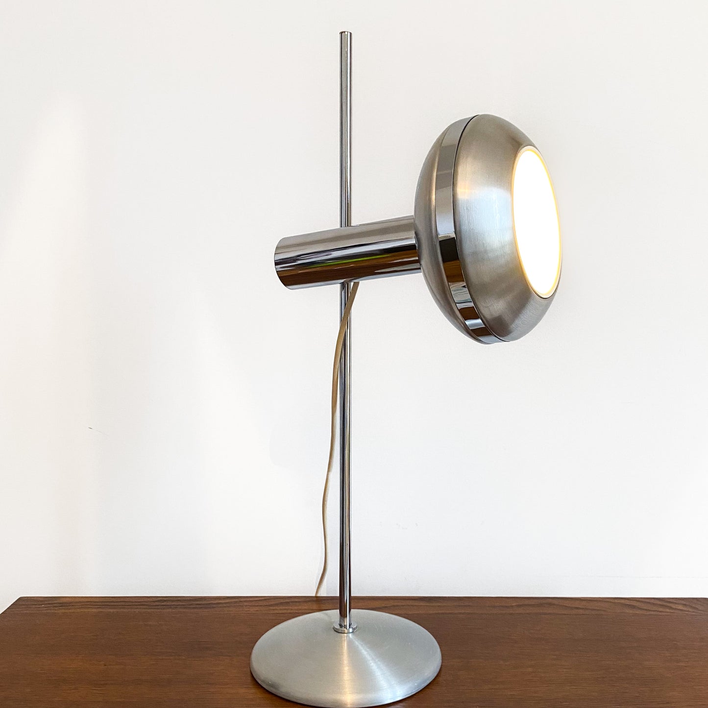 lampe vintage chromée