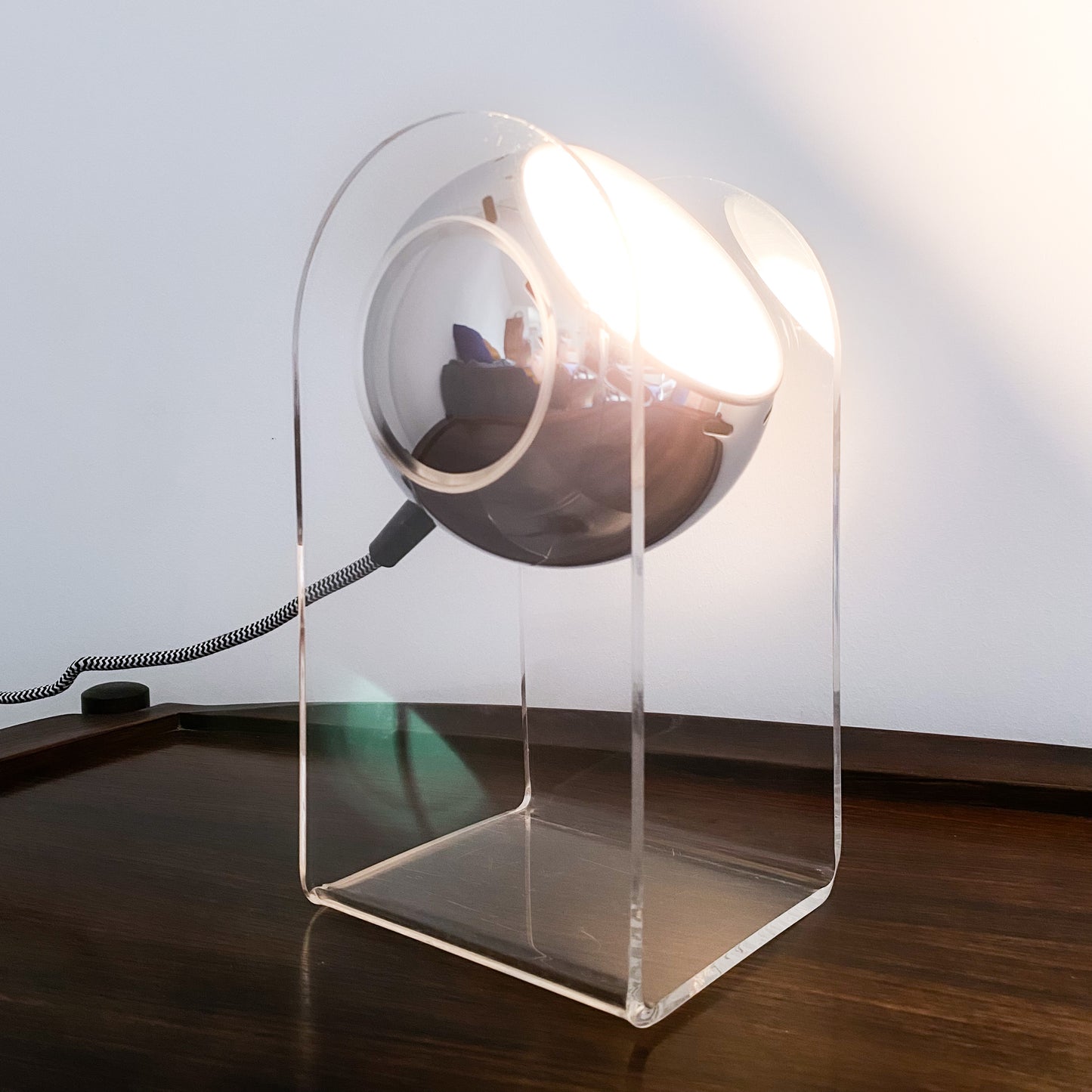 eyeball lampe vintage plexiglas