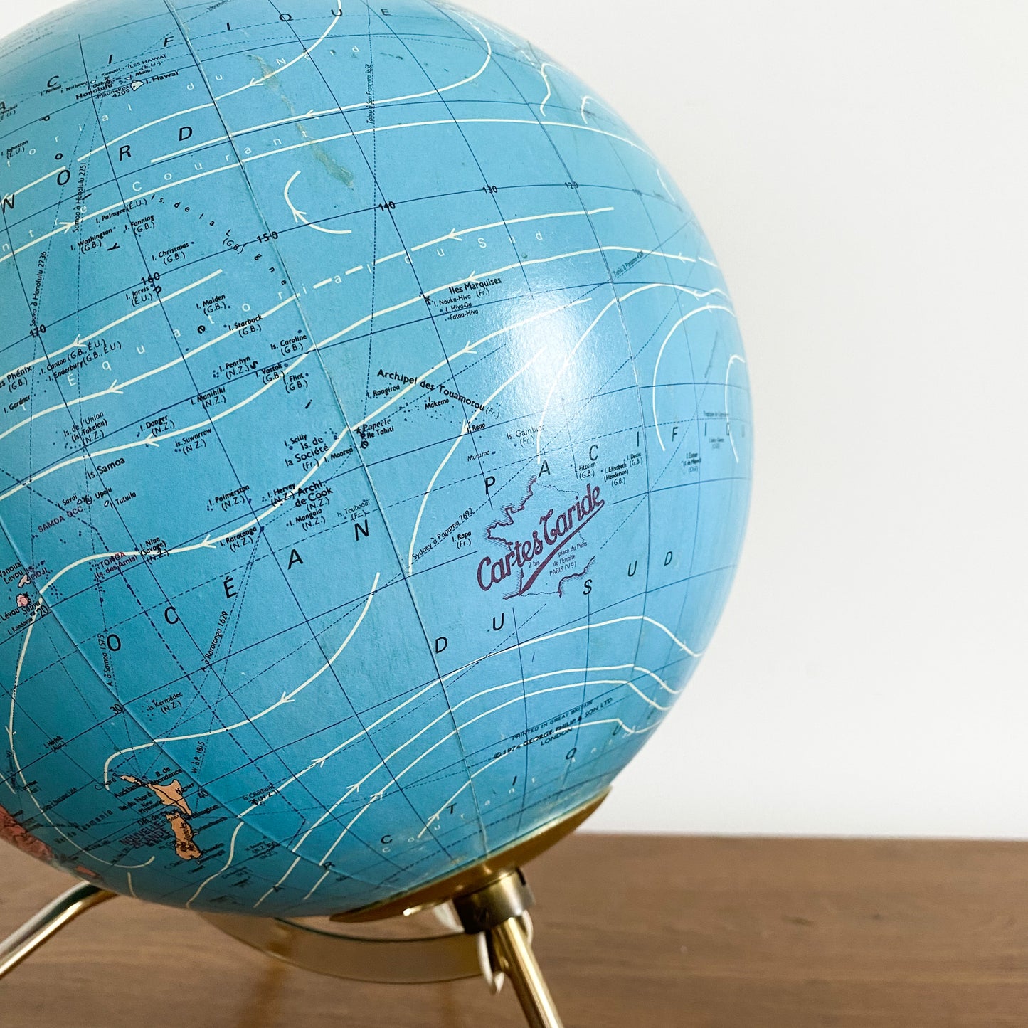 globe lumineux vintage cartes taride