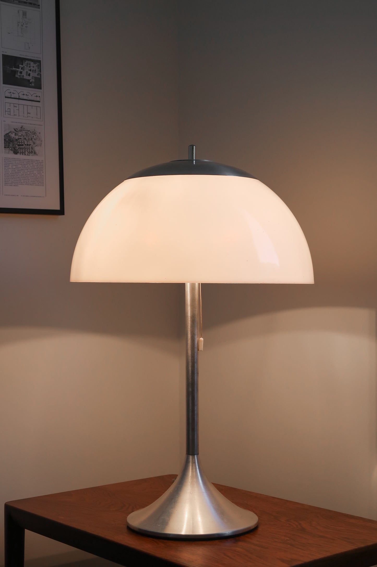 Lampe champignon pied tulipe