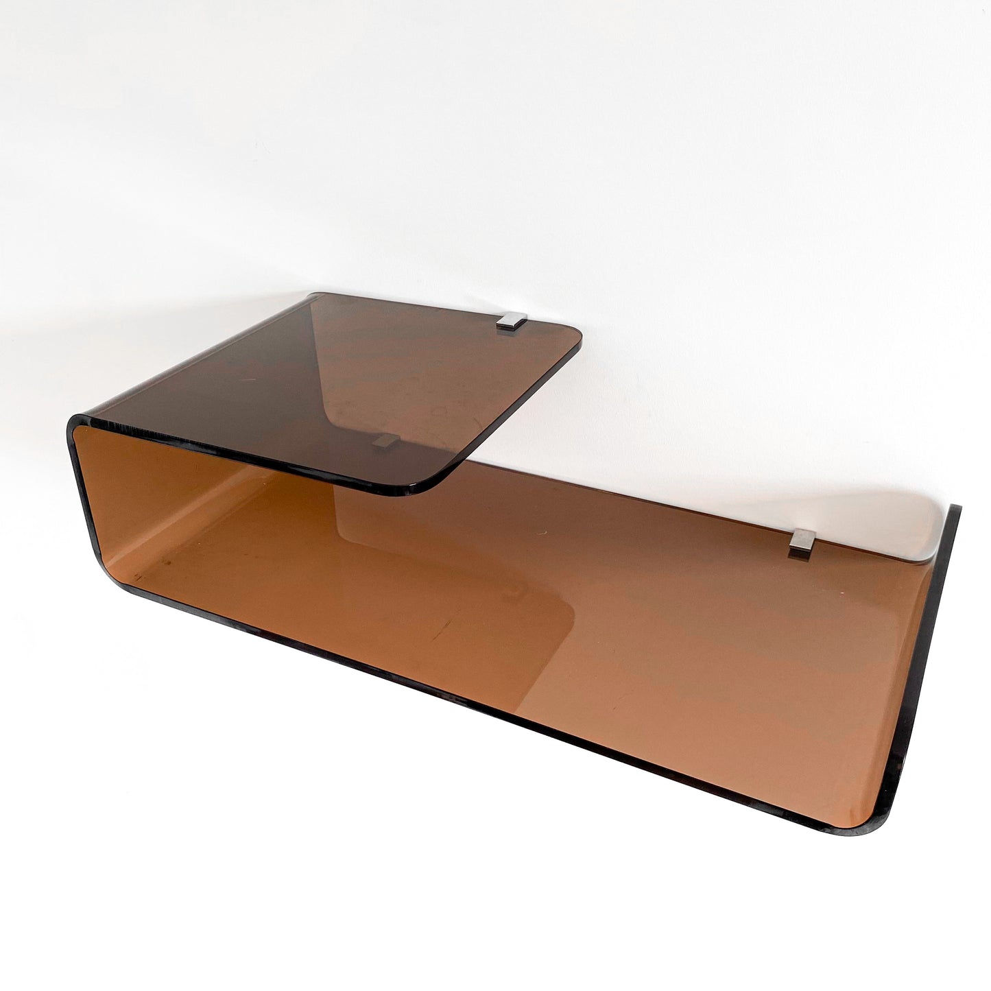 tablette plexiglas vintage