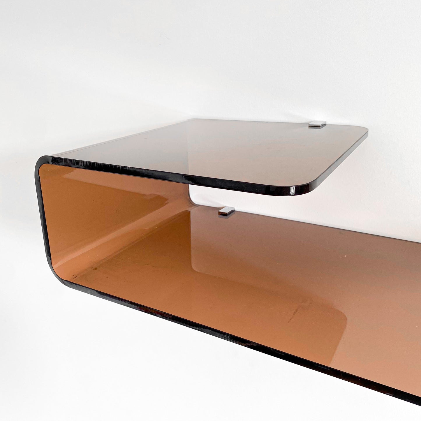 tablette plexiglas vintage