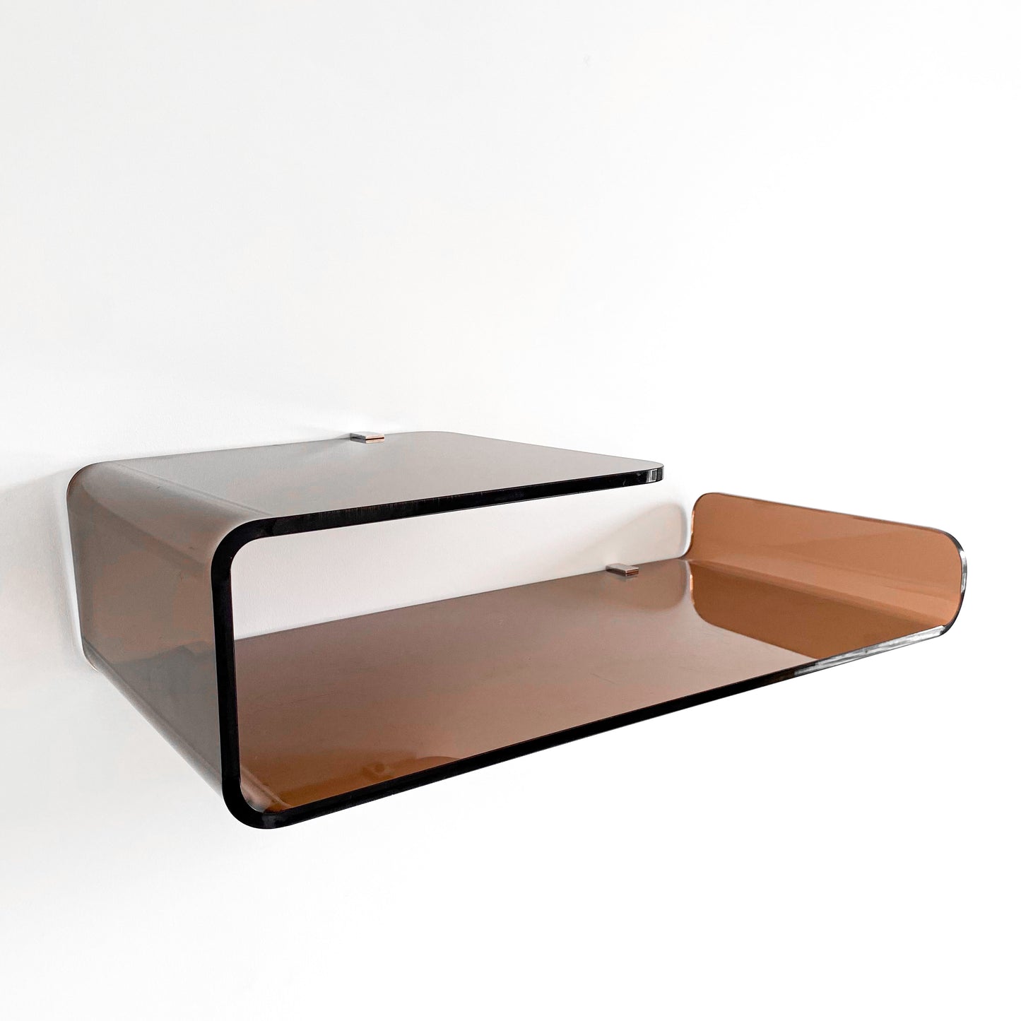Étagère plexiglas fumé Roche Bobois