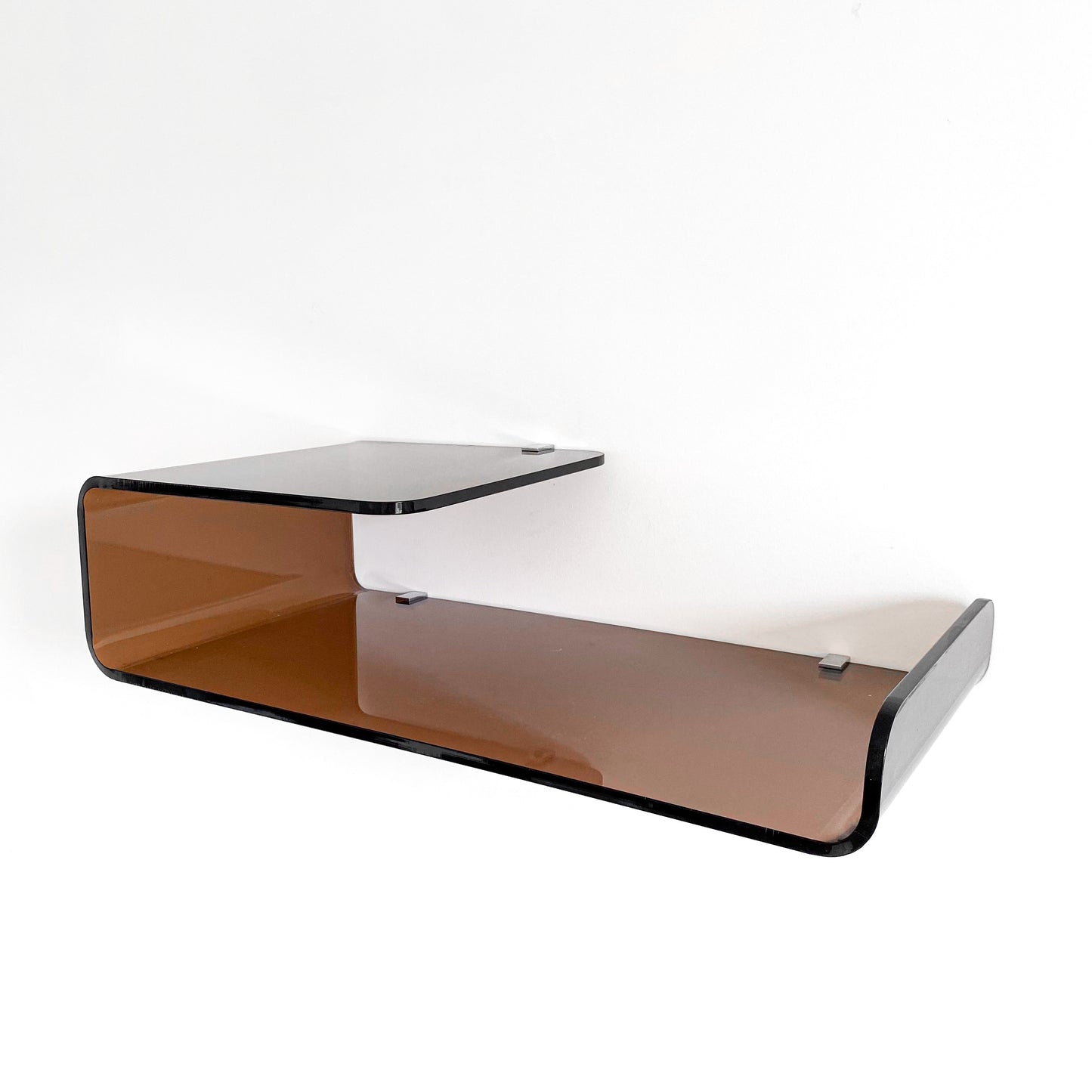 Étagère plexiglas fumé Roche Bobois