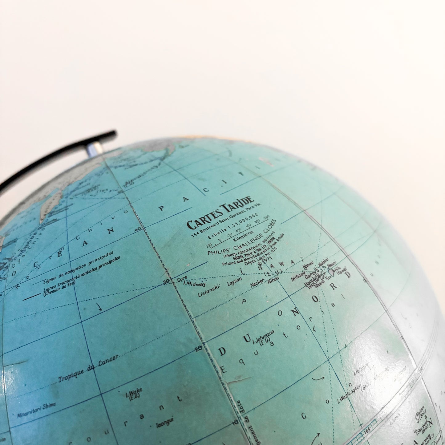 Globe Carte Taride 1971