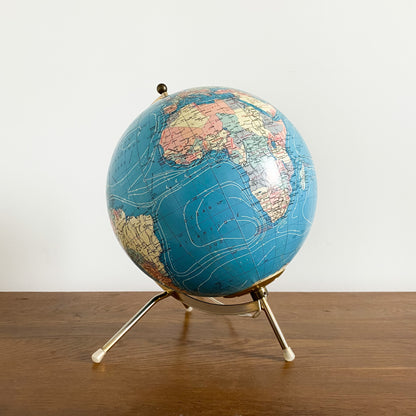 globe lumineux vintage cartes taride